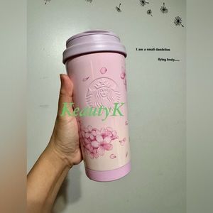 Pink Starbucks Elma 16 oz Vietnam stainless cherry blossom Secret Eden nwt